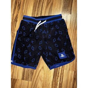 PlayStation Gaming Kids Swim Trunks‎ UPF-50+ Bathing Suit Boy's Size 4/5